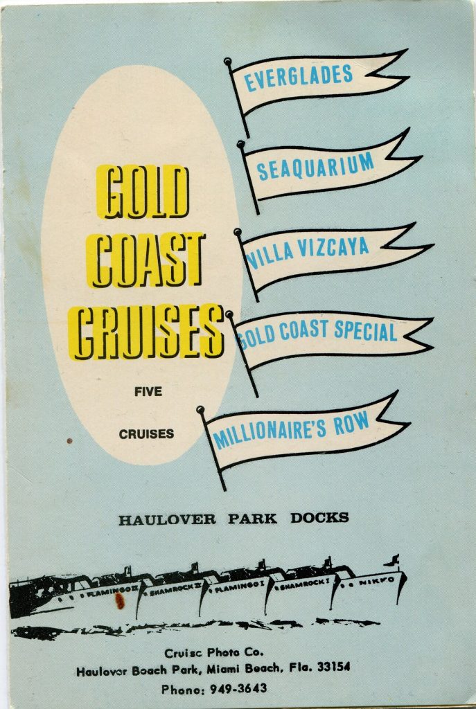 1960s vintage souvenir photo for Gold Coast Cruises -Vintage Travel Brochure