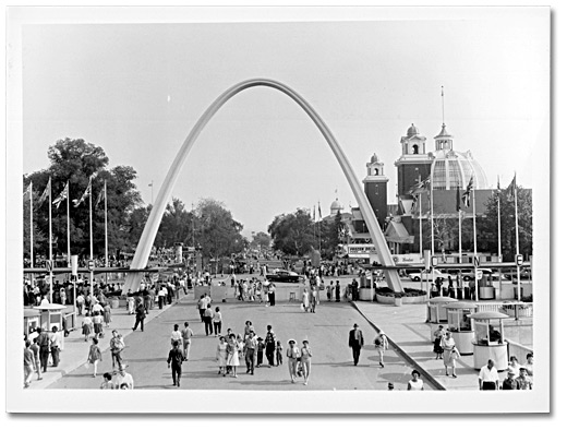 1960s vintage photo of the Arch at the Dufferin Gate for the CNE-Canadian National Exhibition