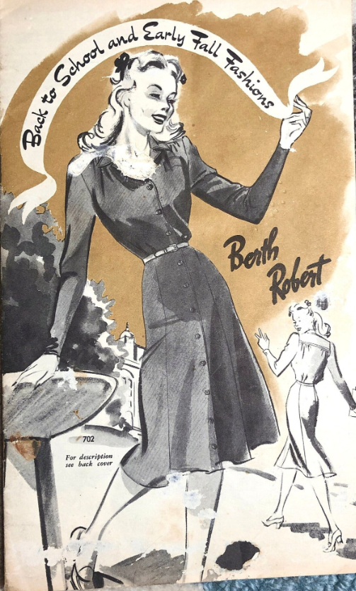 Vintage 1940s Fashion Catalog - Berth Robert 1941 Back-to-School Fall 1940s Fashions Magazine | Digital Download