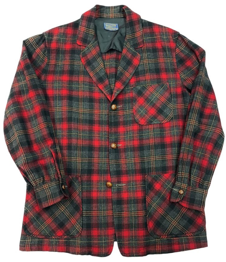 1950s / 1960s Vintage Men's Jacket Shirt from Pendleton featuring the Prince Charles Edward Stewart Tartan