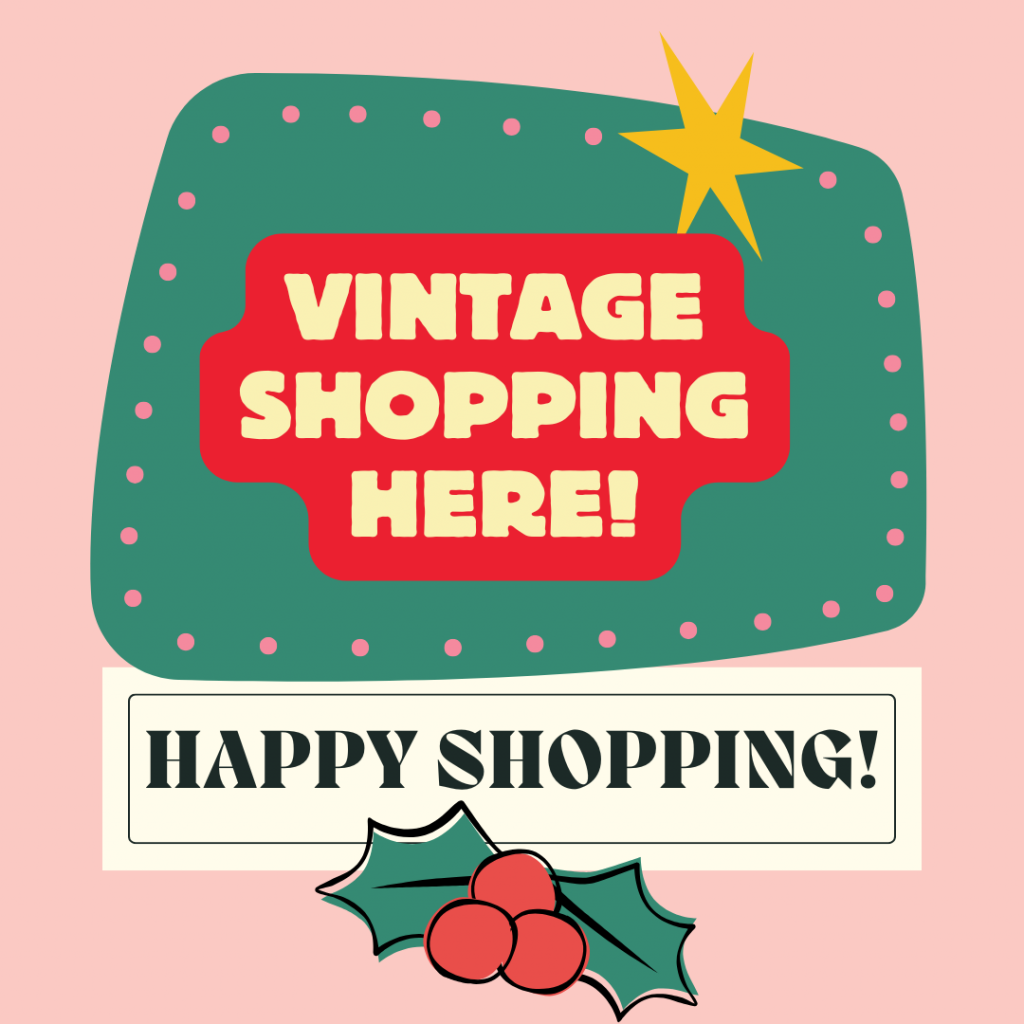 Vintage Holiday Gift Guide 1920s-1960s curated by the Vintage Inn Blog.