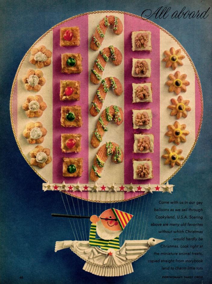 All Aboard for Cookyland - vintage 1960s Christmas Cookie Recipes