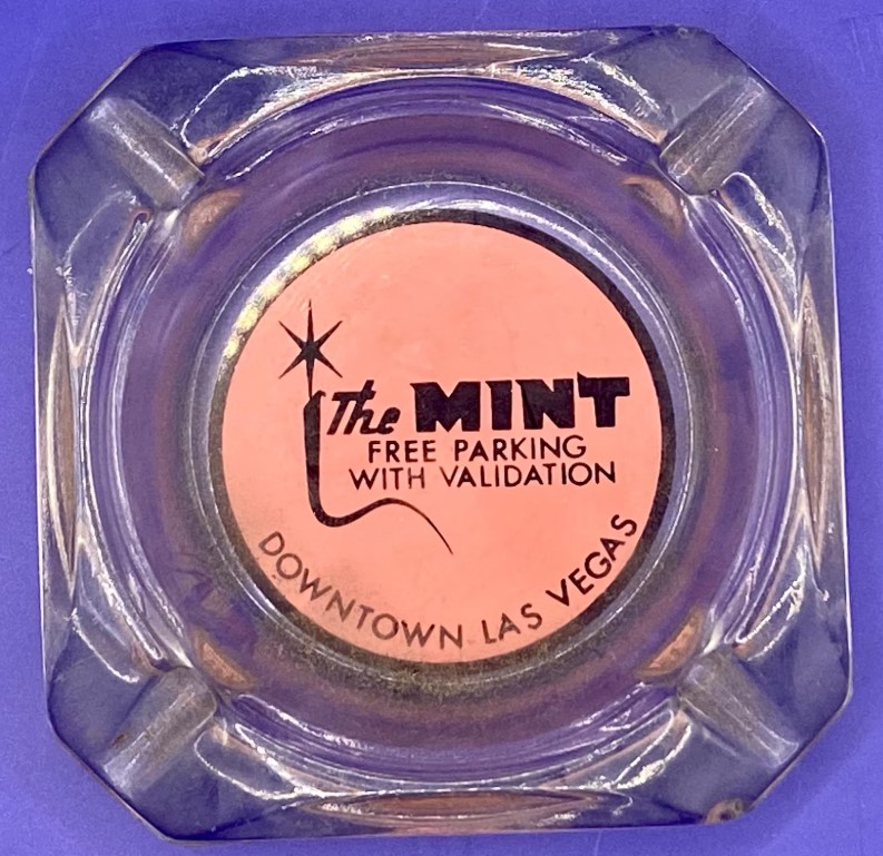 Fun Vintage Las Vegas History-A Mid-Century 1960s ashtray from The Mint Casino in Las Vegas. 