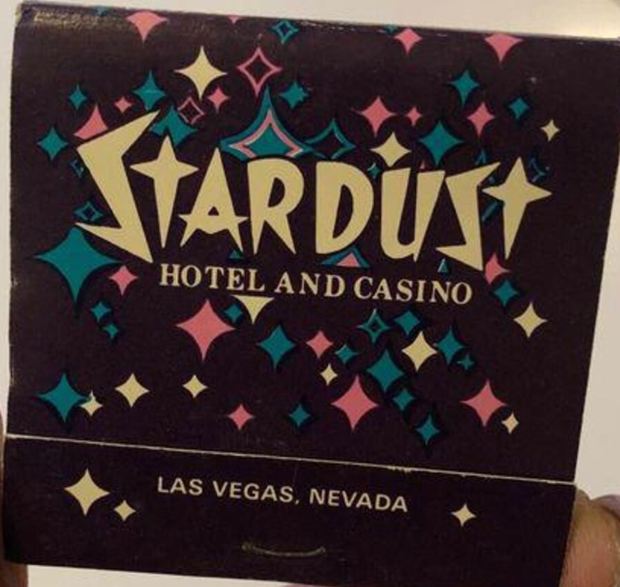 Vintage Las Vegas 1960s Stardust Hotel and Casino vintage matchbook